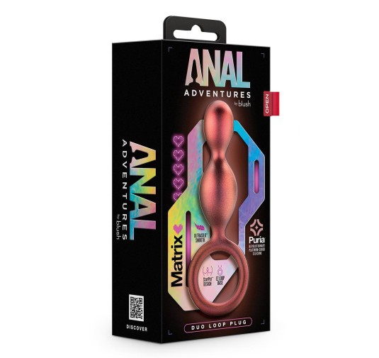 ANAL ADVENTURES MATRIX DUO LOOP PLUG COPPER